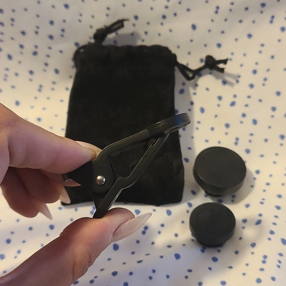 Macro and fish lens clip on set for phone or camera